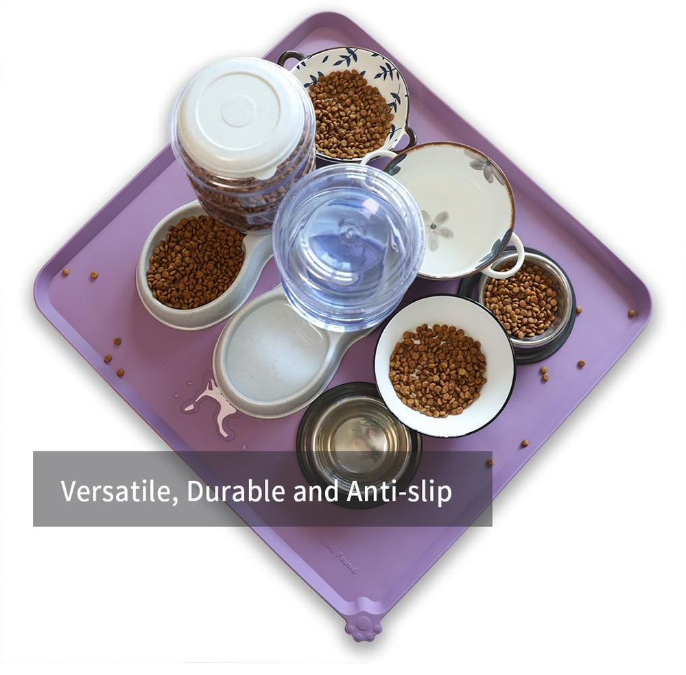Hoki Found XXL amethyst silicone mat during travel durable and flexible for portable feeding