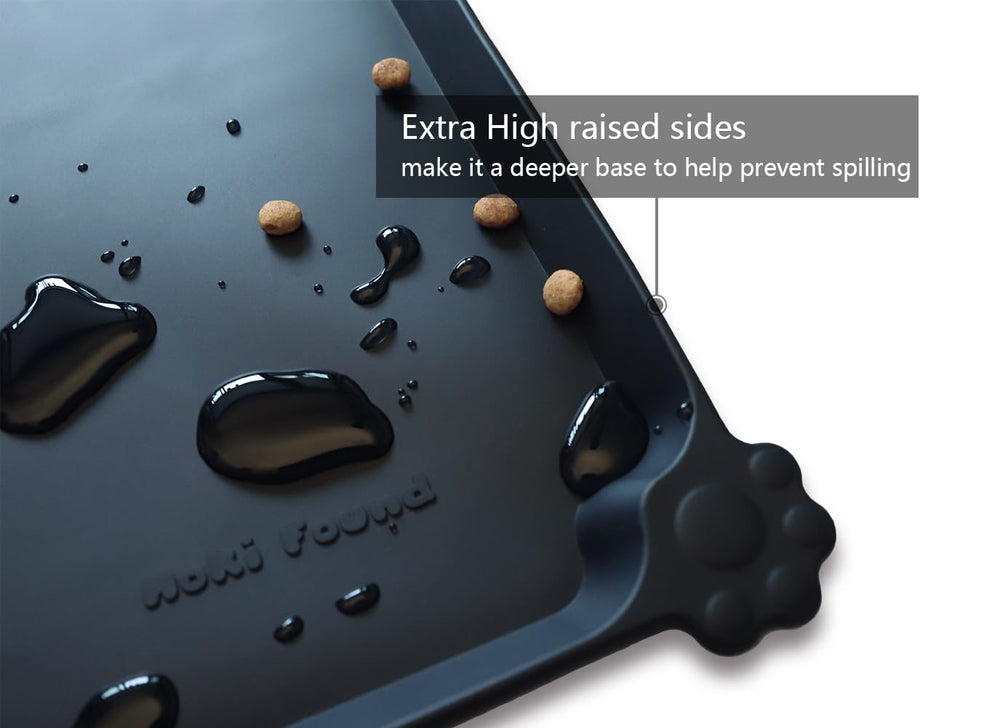 Hoki Found mat anti-slip top view prevents shifting during meals.