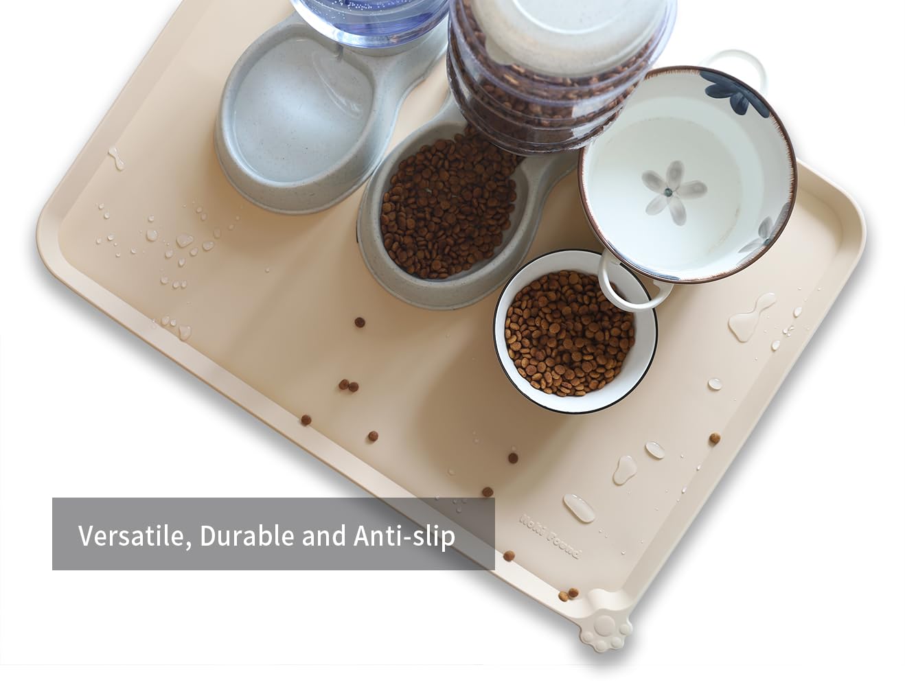 Hoki Found X-Large raised-edge closeup highlights high lip for spill containment