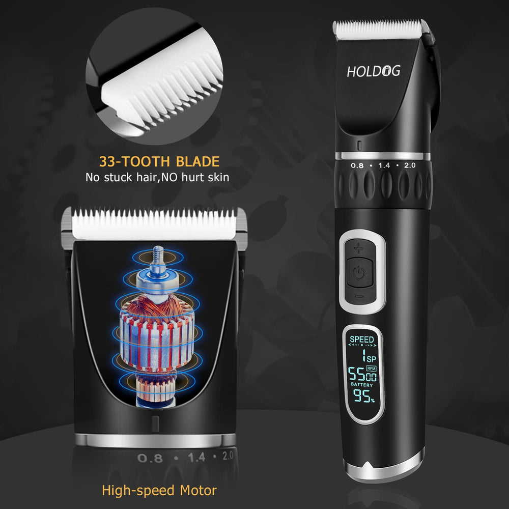 HOLDOG dog clippers cordless rechargeable design for grooming anywhere