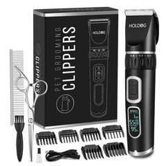 HOLDOG dog clippers front view shows cordless grooming power