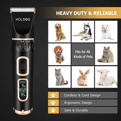 Holdog three-speed motor delivers steady power for thick coats