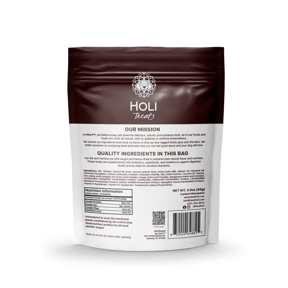 HOLI dog enjoying freeze-dried treats after training