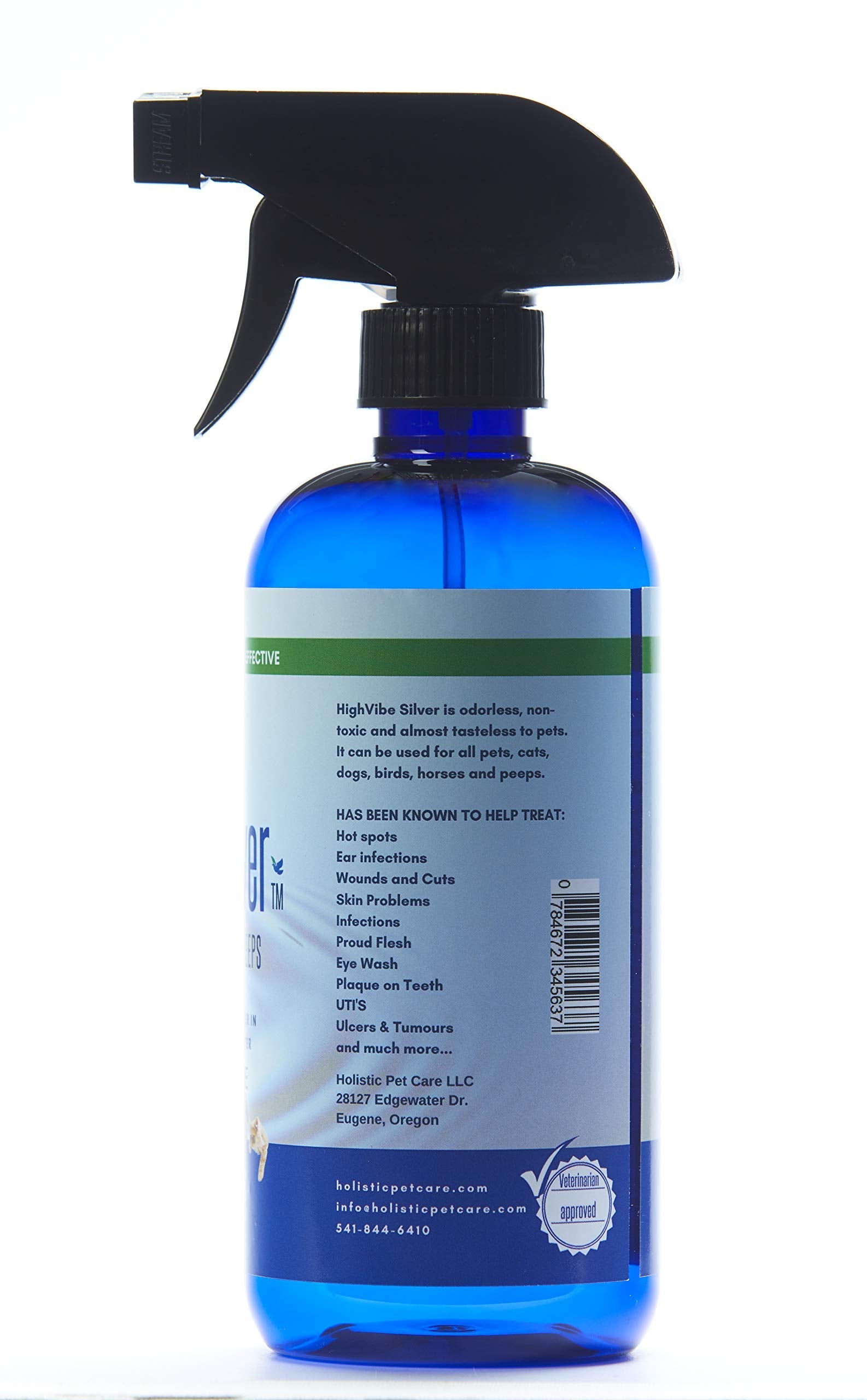Holistic Pet Care Colloidal Silver Spray syringe-dispense enables precise dosing.