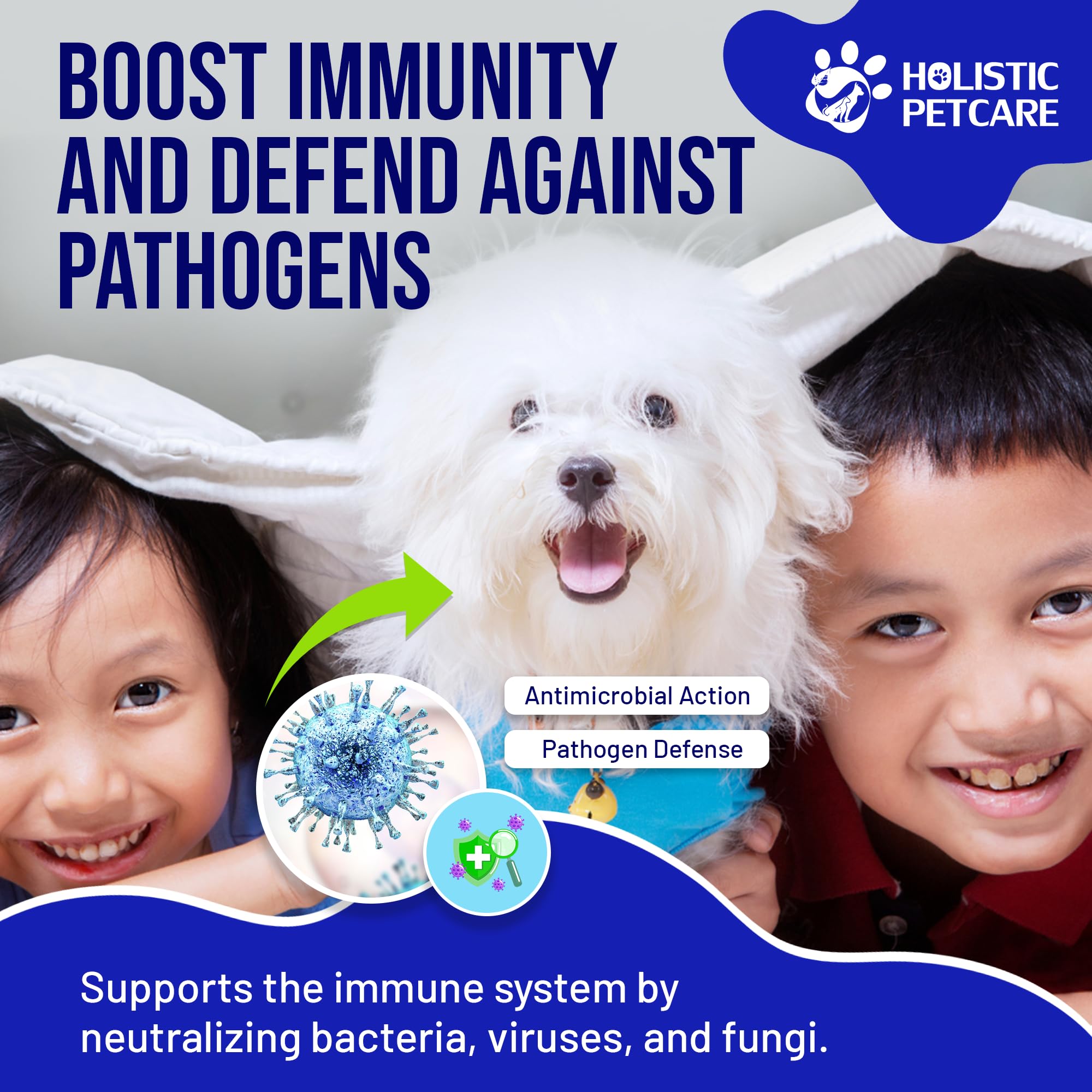 Holistic Pet Care Colloidal Silver Spray can mix into water for daily support.