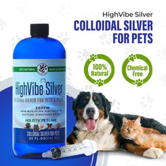 HOLISTIC PET CARE colloidal silver syringe-precision-application for targeted area treatment with minimal mess.