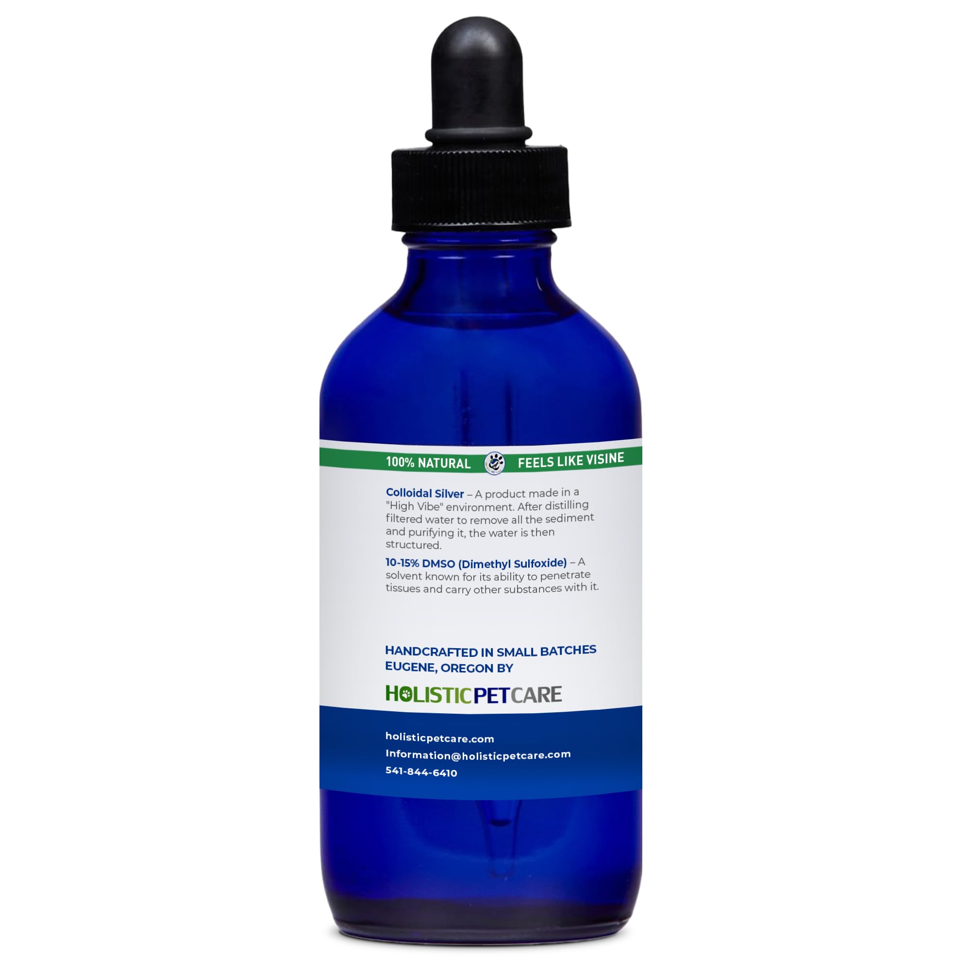 HOLISTIC PET CARE Eye Drops applied to a dog's eye for potential comfort