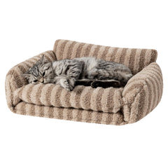 Hollypet cat bed double-layer closeup highlighting joints-supportive materials.