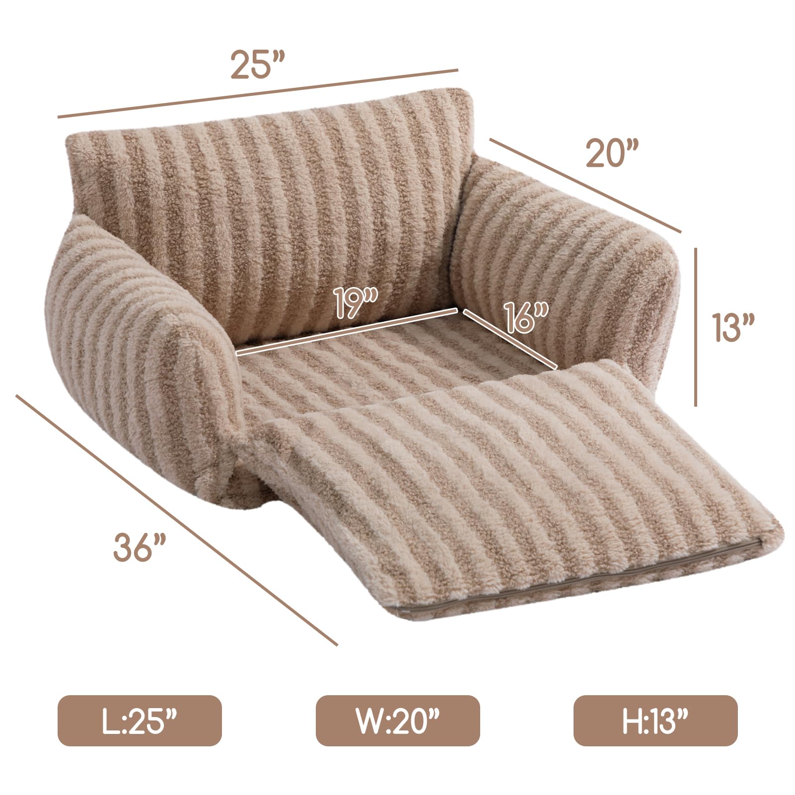 Hollypet cat bed features PP cotton filling for warm, plush naps.