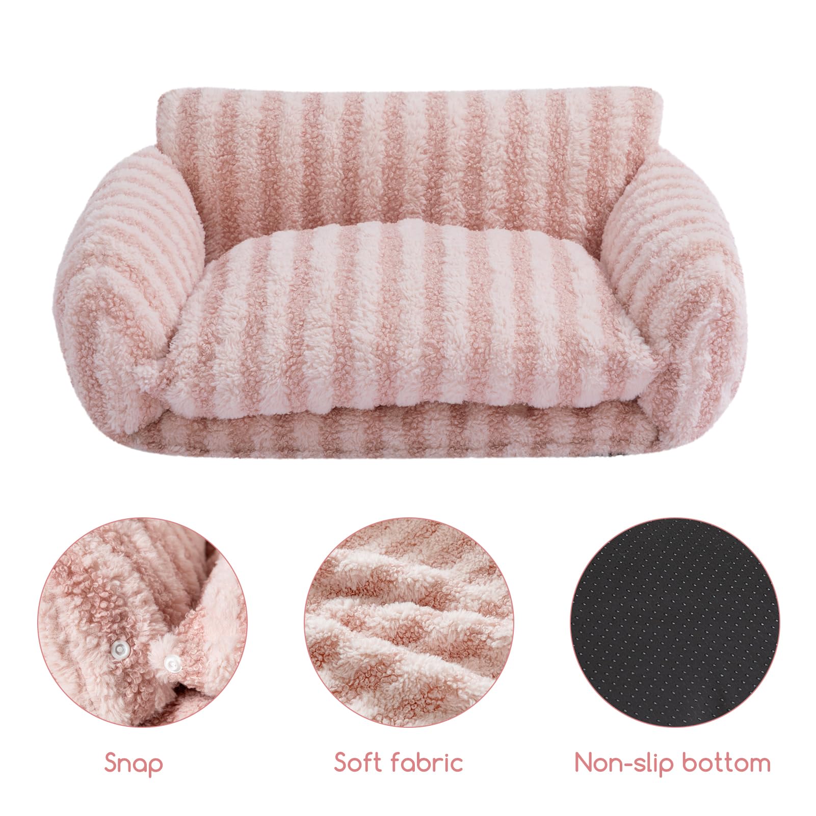 Hollypet cat bed XS sleeping area shows compact space fit for small pets