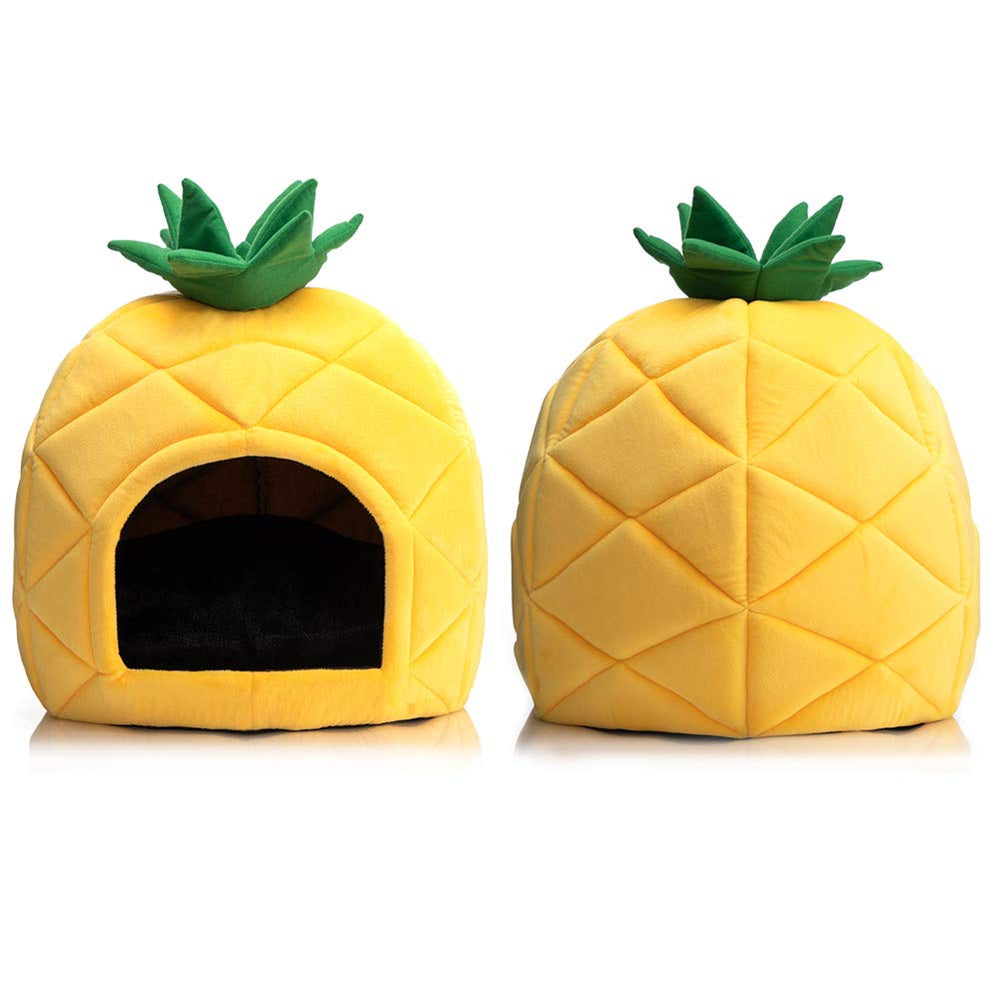 Hollypet Cozy Pineapple Bed removable cushion for easy washing.