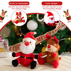 Hollypet durable plush dog toy features tough construction for enthusiastic chewers.