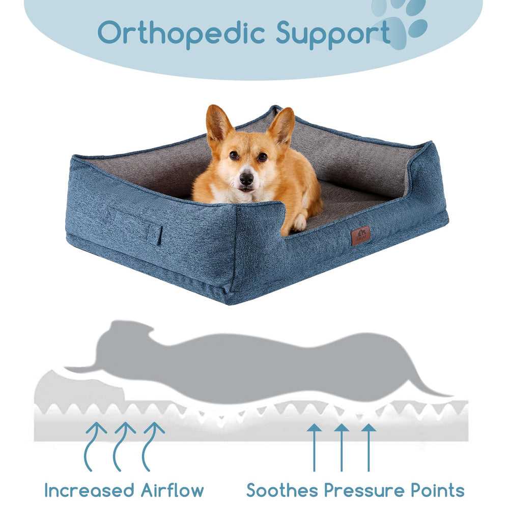 Hollypet egg-crate-foam-support highlights even pressure distribution for comfortable rest.