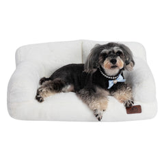 Hollypet Fluffy Plush Pet Couch soft texture detail for plush comfort.
