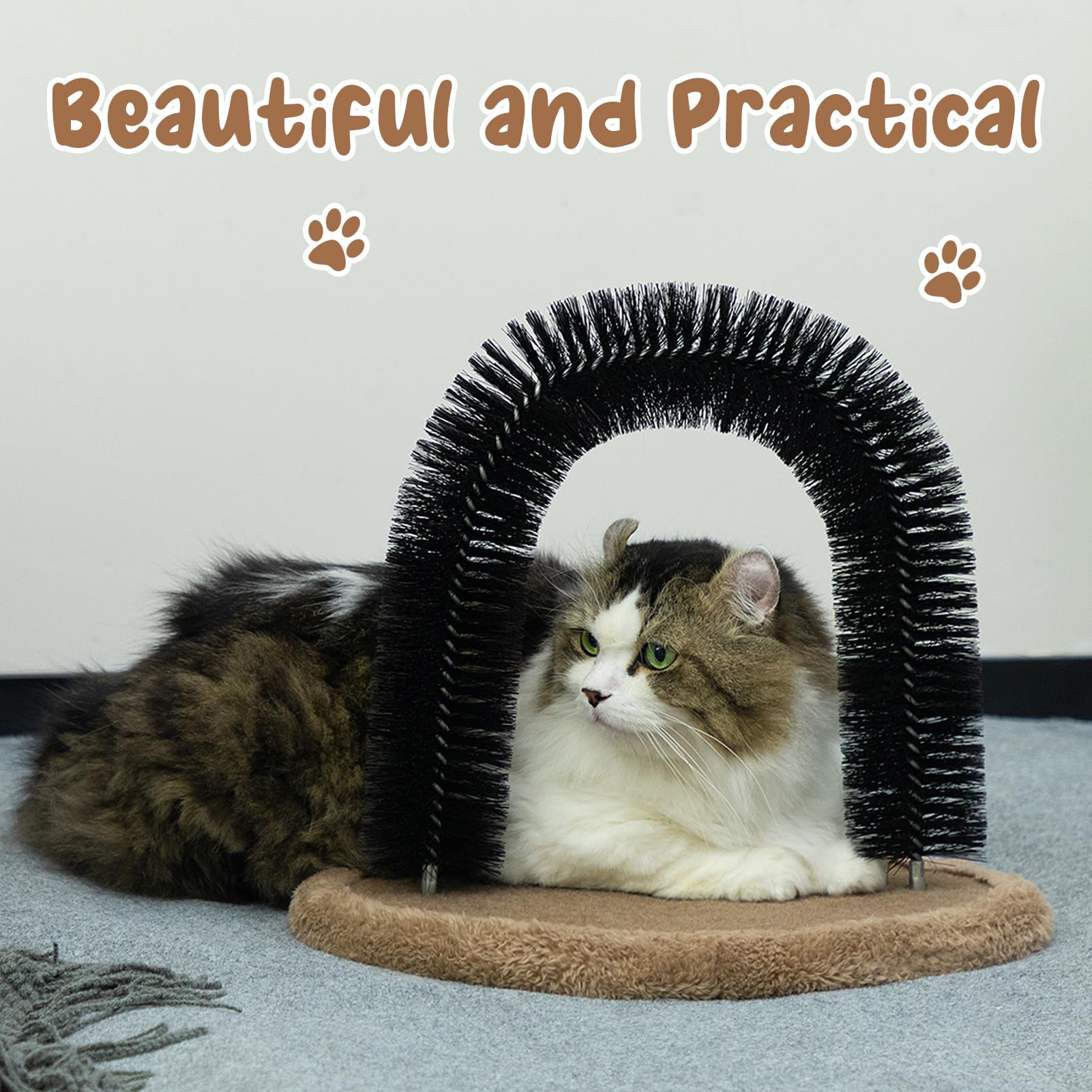 Hollypet interactive massager arch toy keeps cats engaged and active.