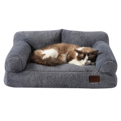 Hollypet pet couch removable cover shows easy-clean feature for quick maintenance.