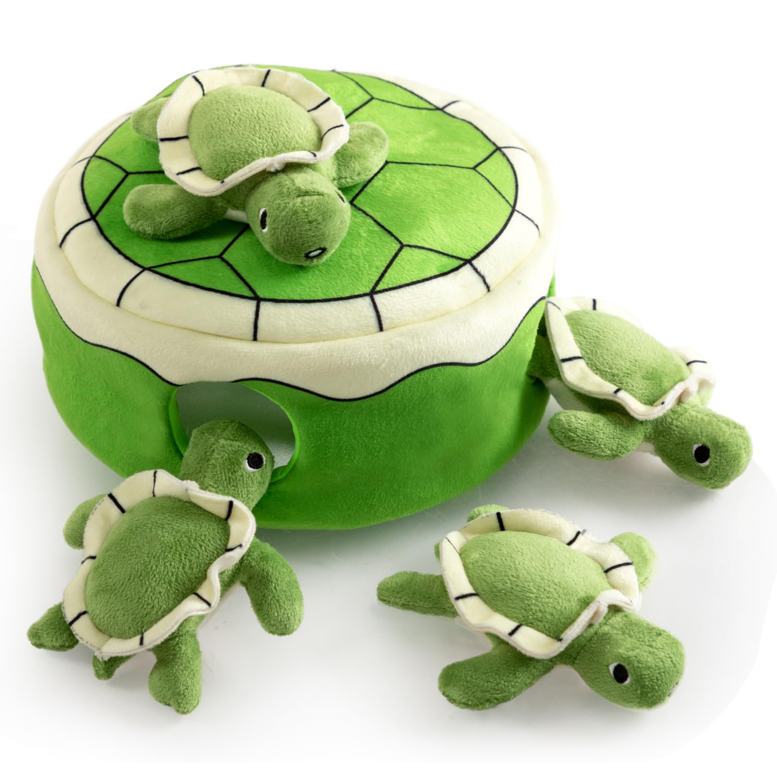 Hollypet squeaky dog toy interactive turtle shell for engaging play sessions