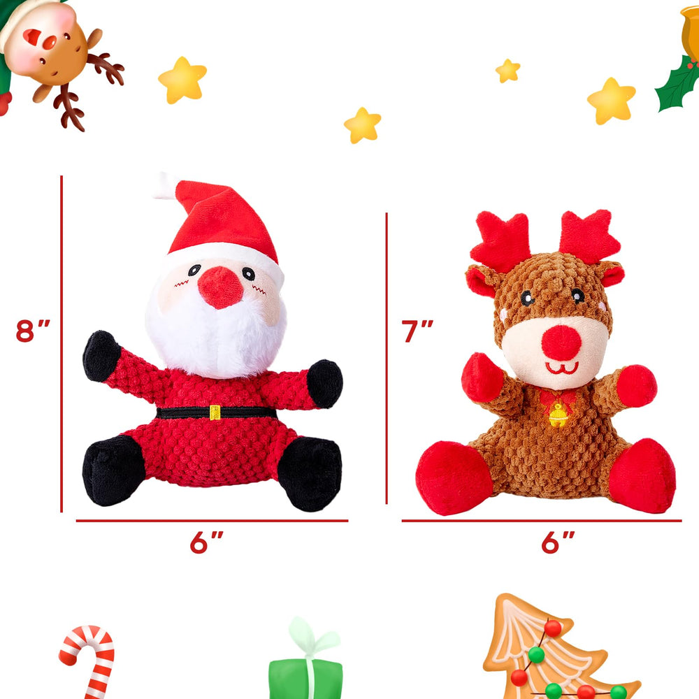 Hollypet squeaky plush dog toy closeup emphasizes soft texture for comforting puppies.