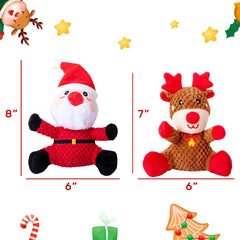 Hollypet squeaky plush dog toy closeup emphasizes soft texture for comforting puppies.