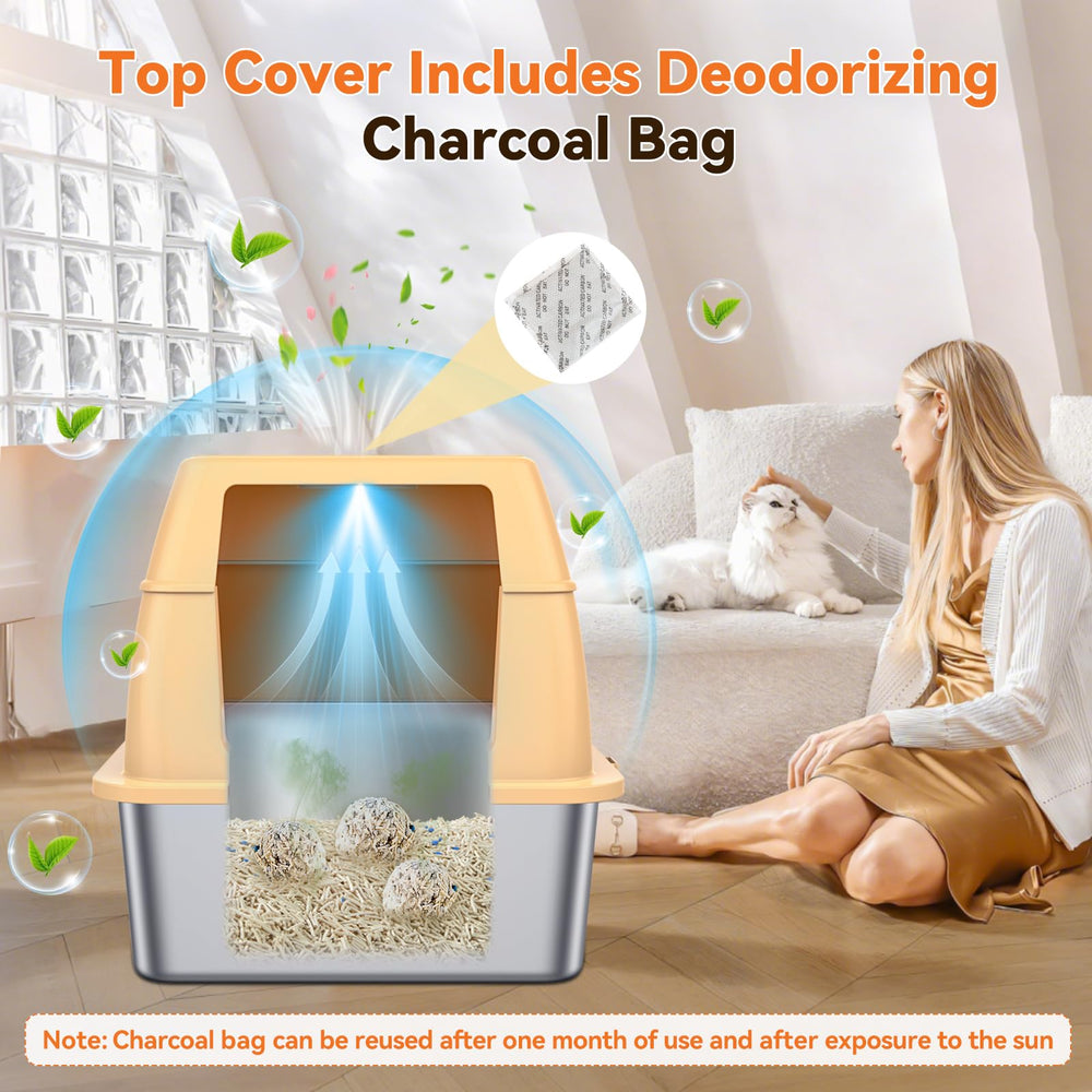 HOMAGICO activated charcoal odor control helps keep the room fresh.