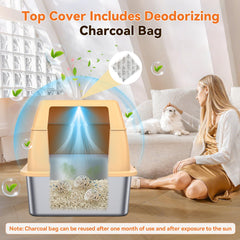 HOMAGICO activated charcoal odor control helps keep the room fresh.
