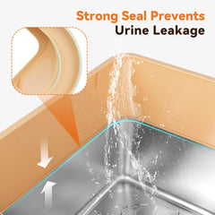 HOMAGICO 10-inch lid with anti-leak design prevents spills and litter scatter.