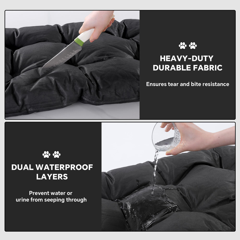 HOMBYS chew-proof bed soft cushion delivers comfortable rest for medium to large dogs.