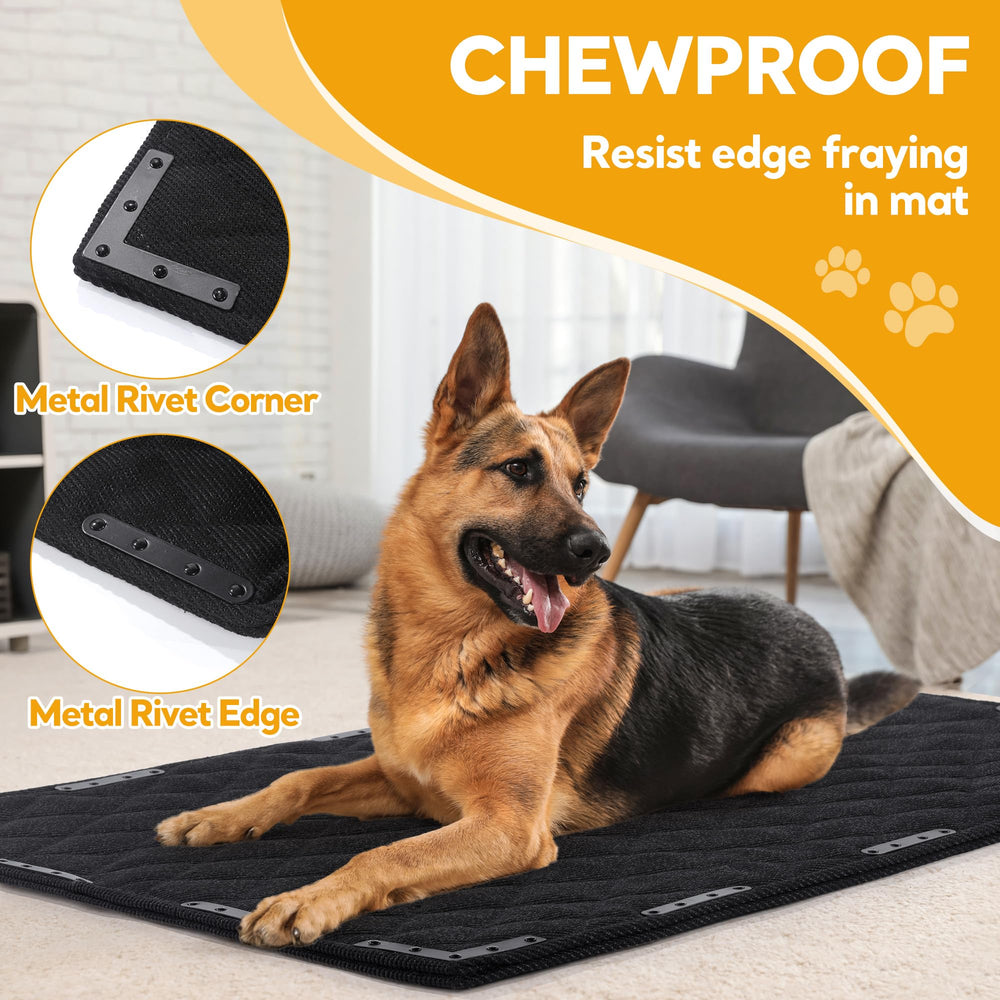 HOMBYS chew-proof dog bed mat industrial fabric resists tearing for long-lasting use.