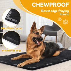HOMBYS chew-proof dog bed mat industrial fabric resists tearing for long-lasting use.