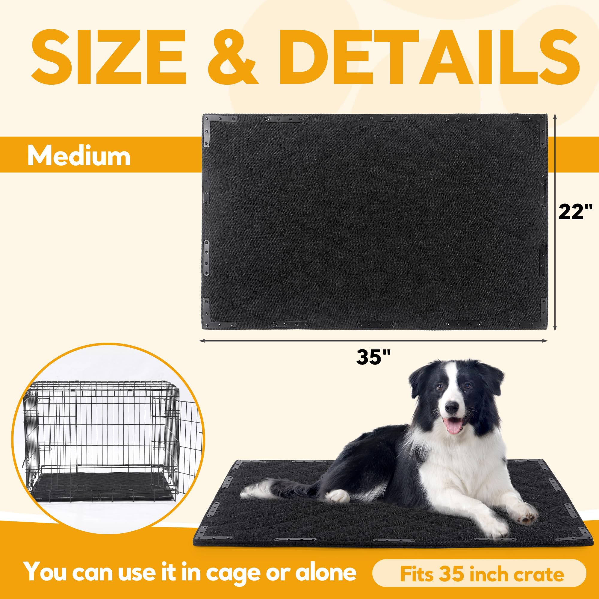 HOMBYS chew-proof dog bed mat portable for travel and on-the-go use.