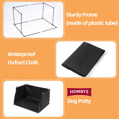 HOMBYS dog-pee-pad-holder-large-dog-fit captures roomy interior for big dogs.