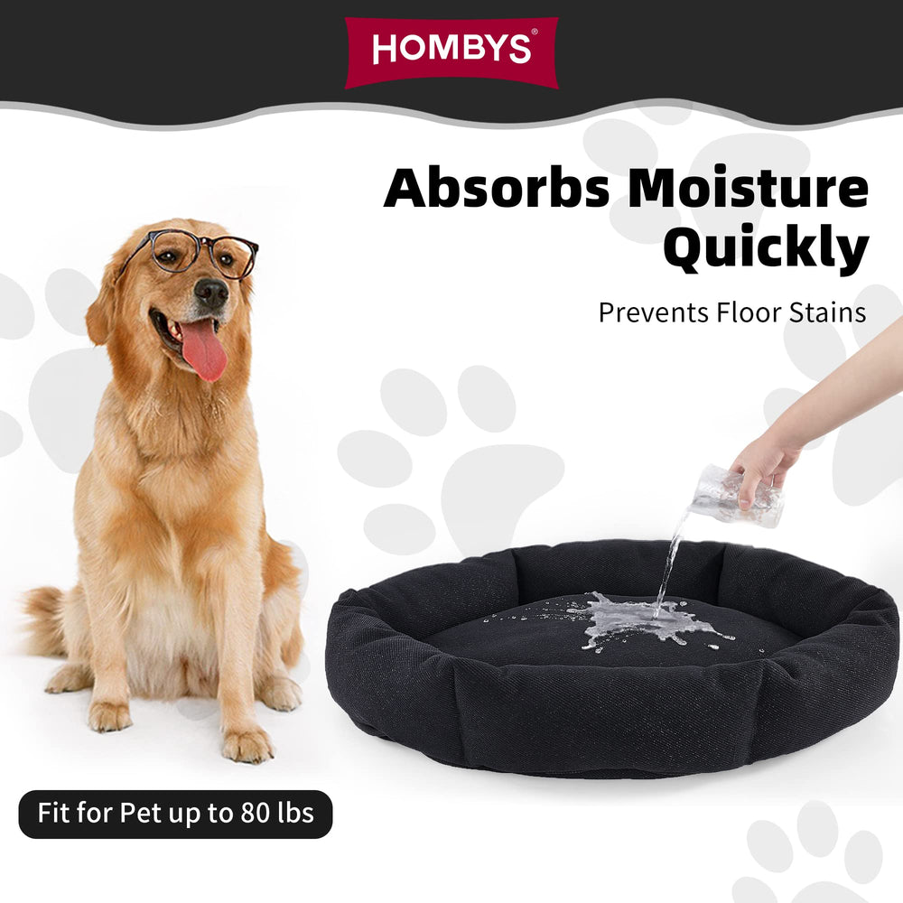 HOMBYS indestructible bed waterproof lining indicates moisture protection for accidents.