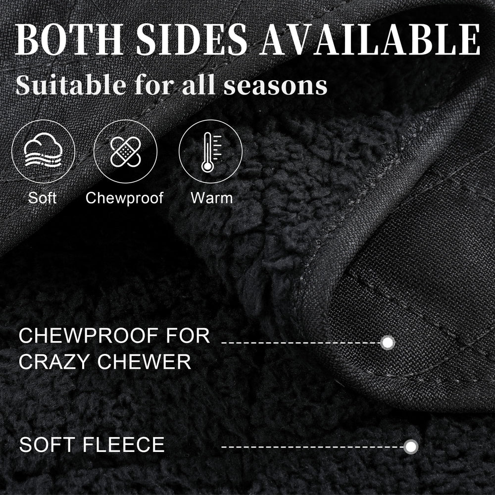 HOMBYS indestructible chew-proof dog blanket waterproof interior blocks spills while preserving softness.