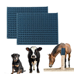 homcare horse scratching post pad 2-pack wall-mount setup for easy grooming