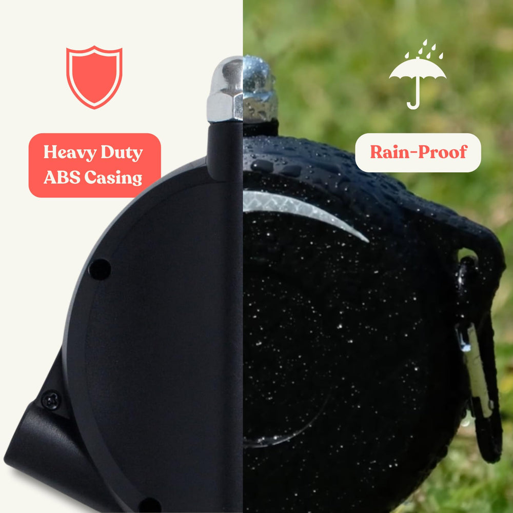 Home in Bold detachable case simplifies packing for camping and travel.