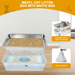 Homegroove 8-inch high sides picture demonstrates containment of litter and spills