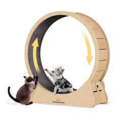 Homegroove Cat Wheel assembly diagram showing easy setup for sturdy installation.