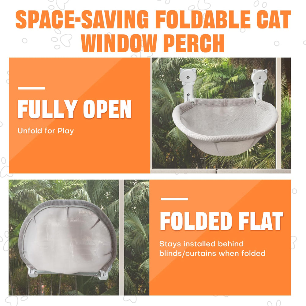 Homegroove Metal-frame window perch supports up to 40 lbs.