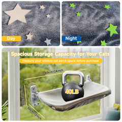Homegroove cat window perch reversible cushion for seasonal comfort