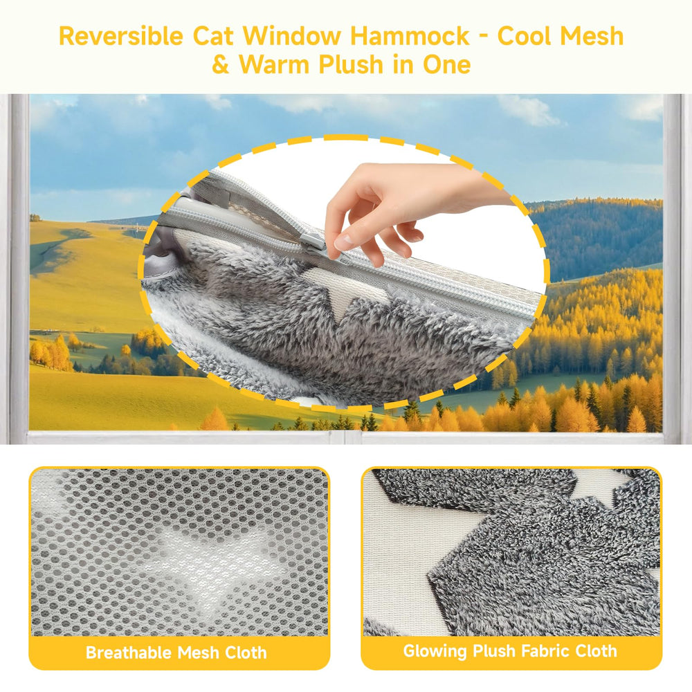 Homegroove cat window perch suction cups ensure secure mounting