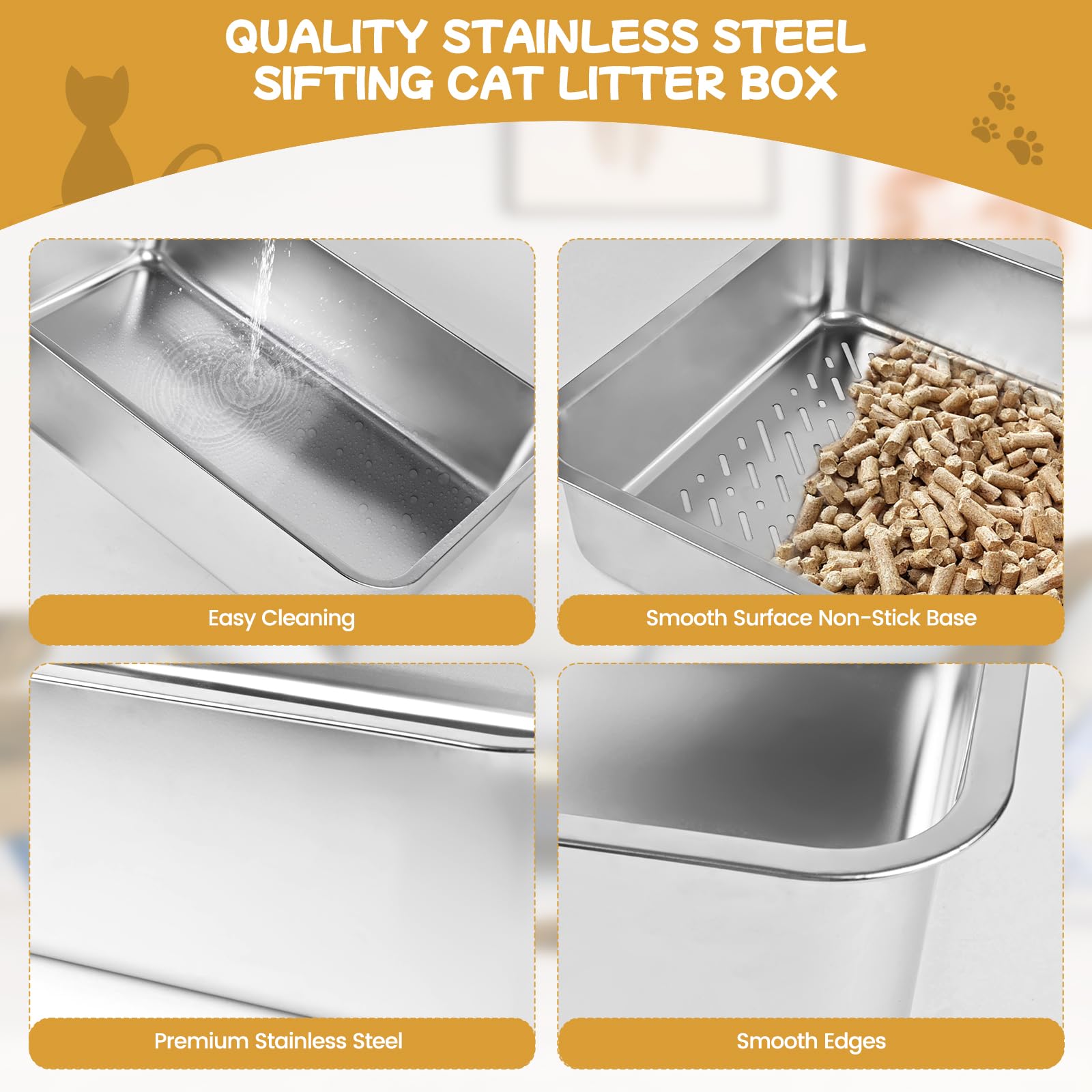 Homegroove rounded edges and non-stick surface ensure safe daily use
