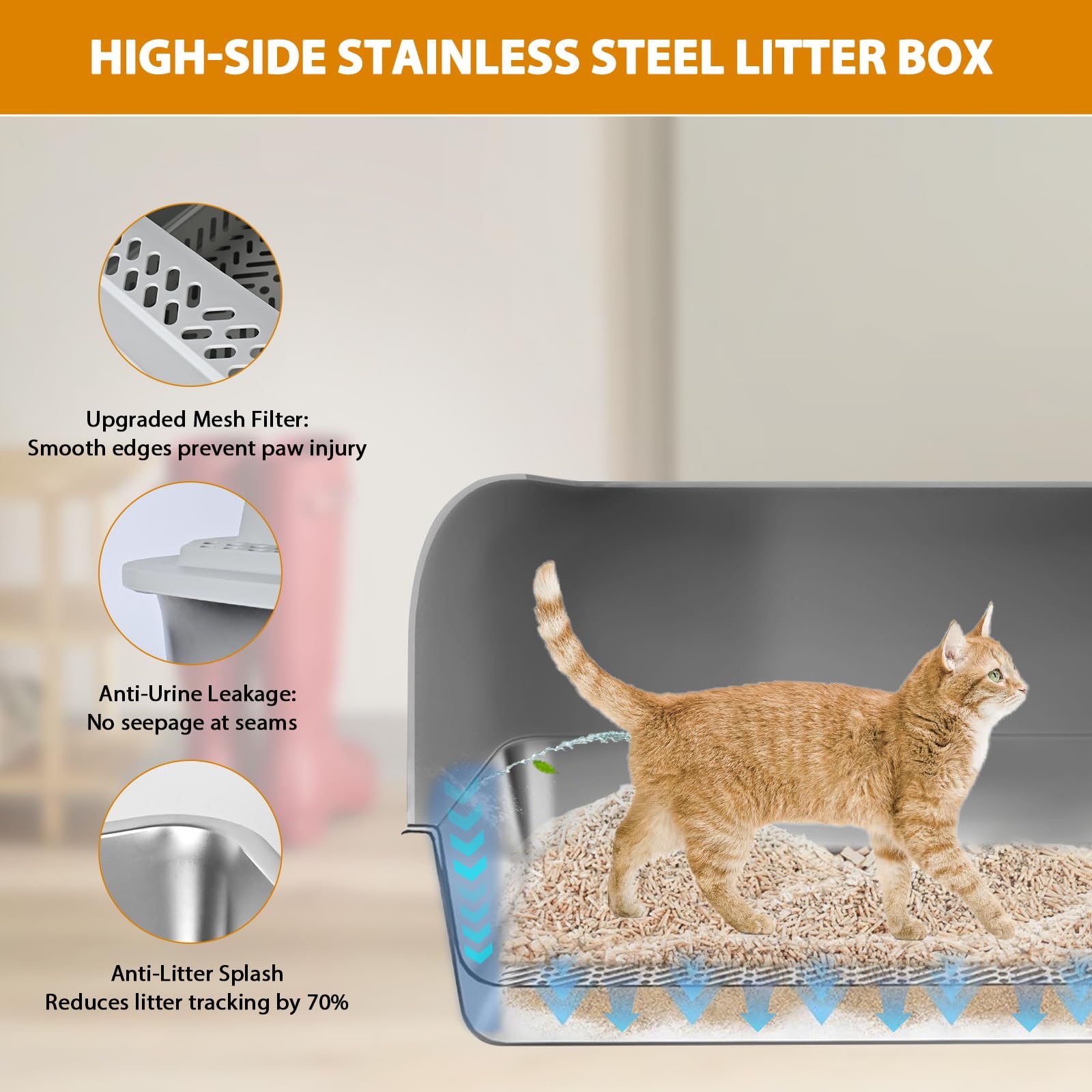 Homegroove sifting tray with porous holes to separate sawdust from pellets