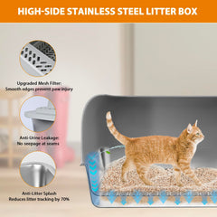 Homegroove sifting tray with porous mesh enables efficient separation of waste and clean pellets.
