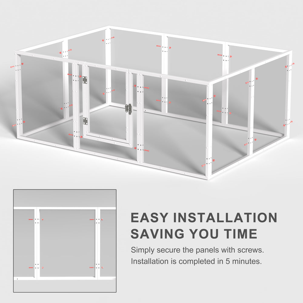 Homelio 59-inch playpen layout creates a spacious, adaptable area.