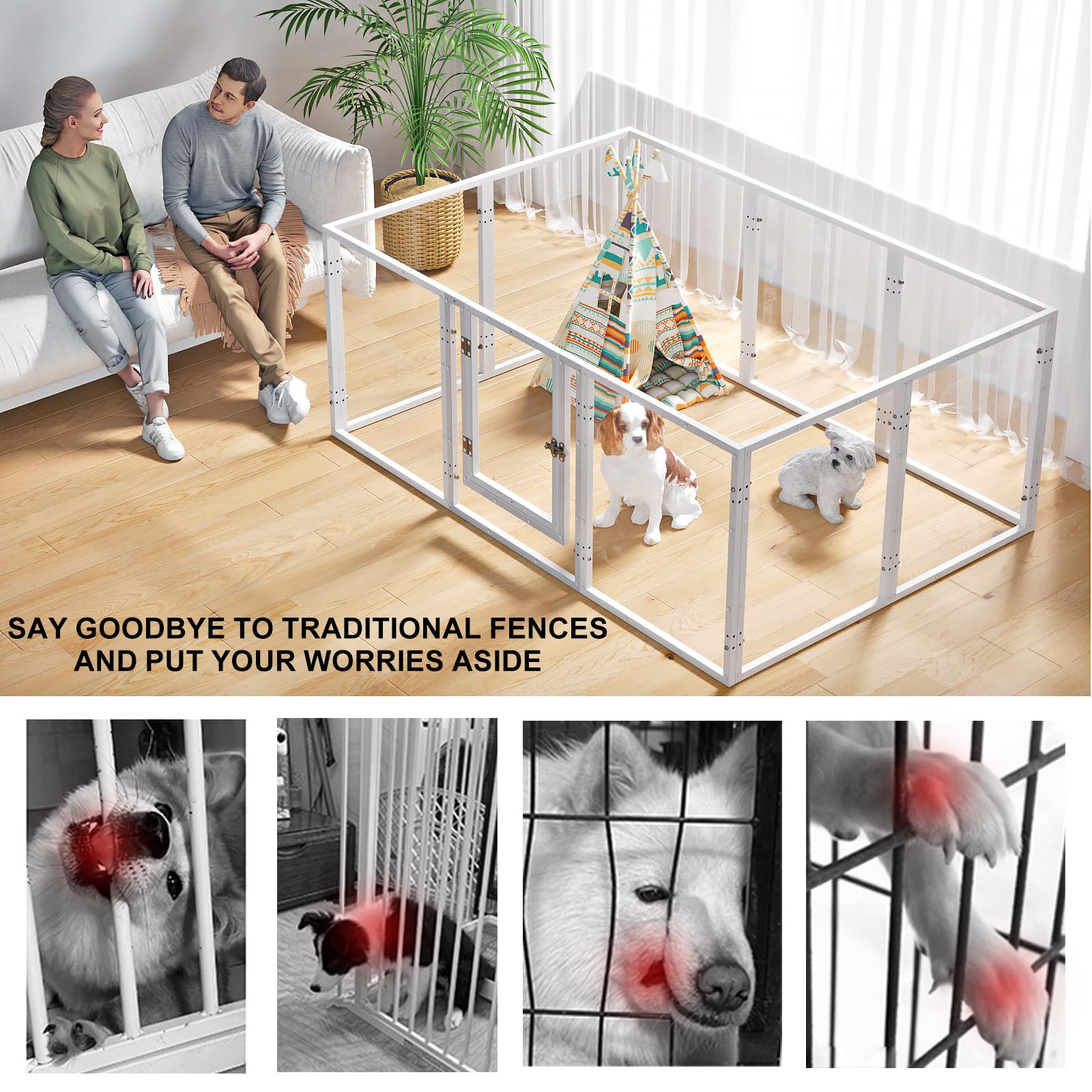 Homelio DIY flexible playpen setup adapts to your space.