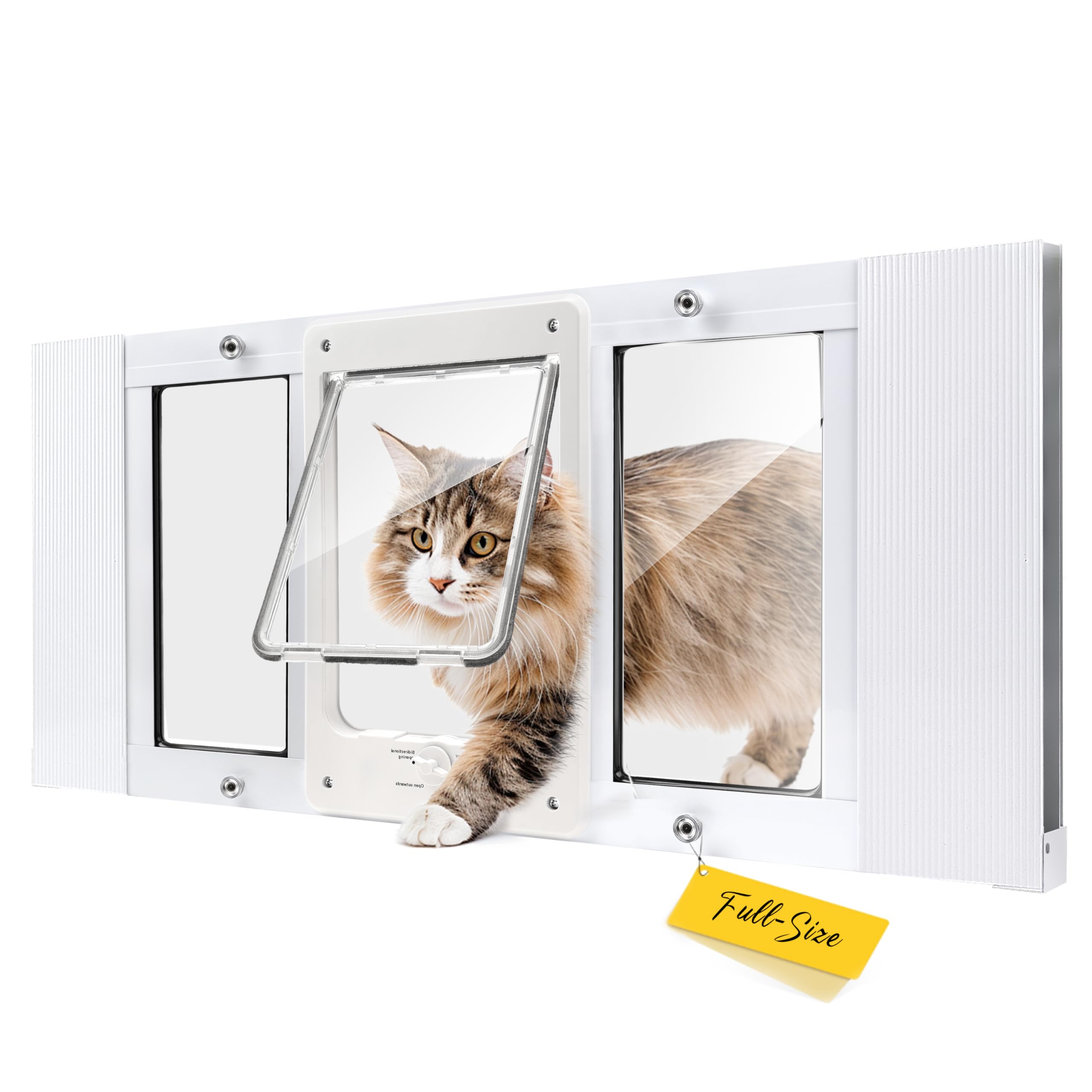 HOMEPEDIA window-pet-door-full-size for larger cats and small dogs