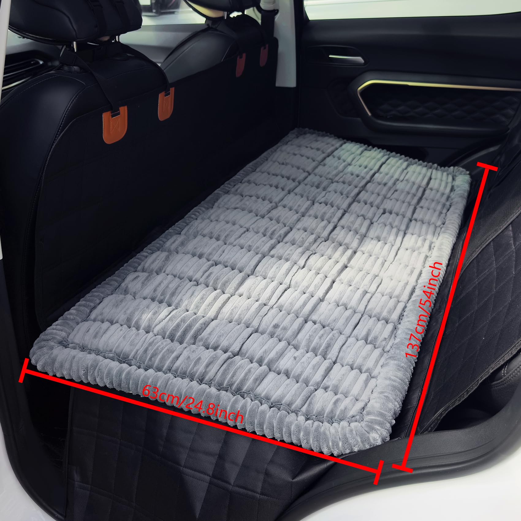 HOMEREFROM dog seat cover bluegrey protects upholstery during car trips