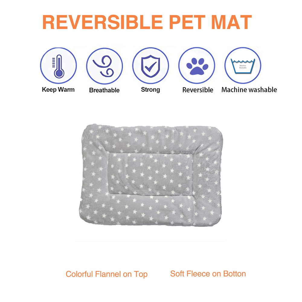 HOMEREIGN pet bed mat with cute prints highlighting cheerful design for pets.