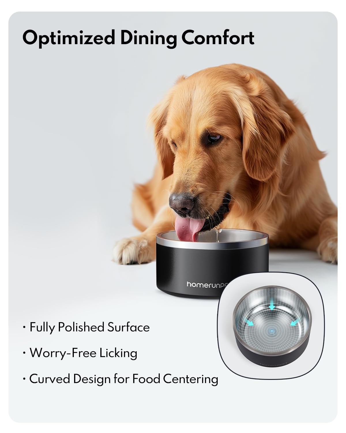 Homerunpet printed design adds personality to mealtime for pets.