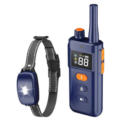 HomeTails dog shock collar with remote control showing long-range training up to 3000 ft.